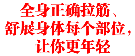 全身正确拉筋、舒展身体每个部位,让你更年轻
