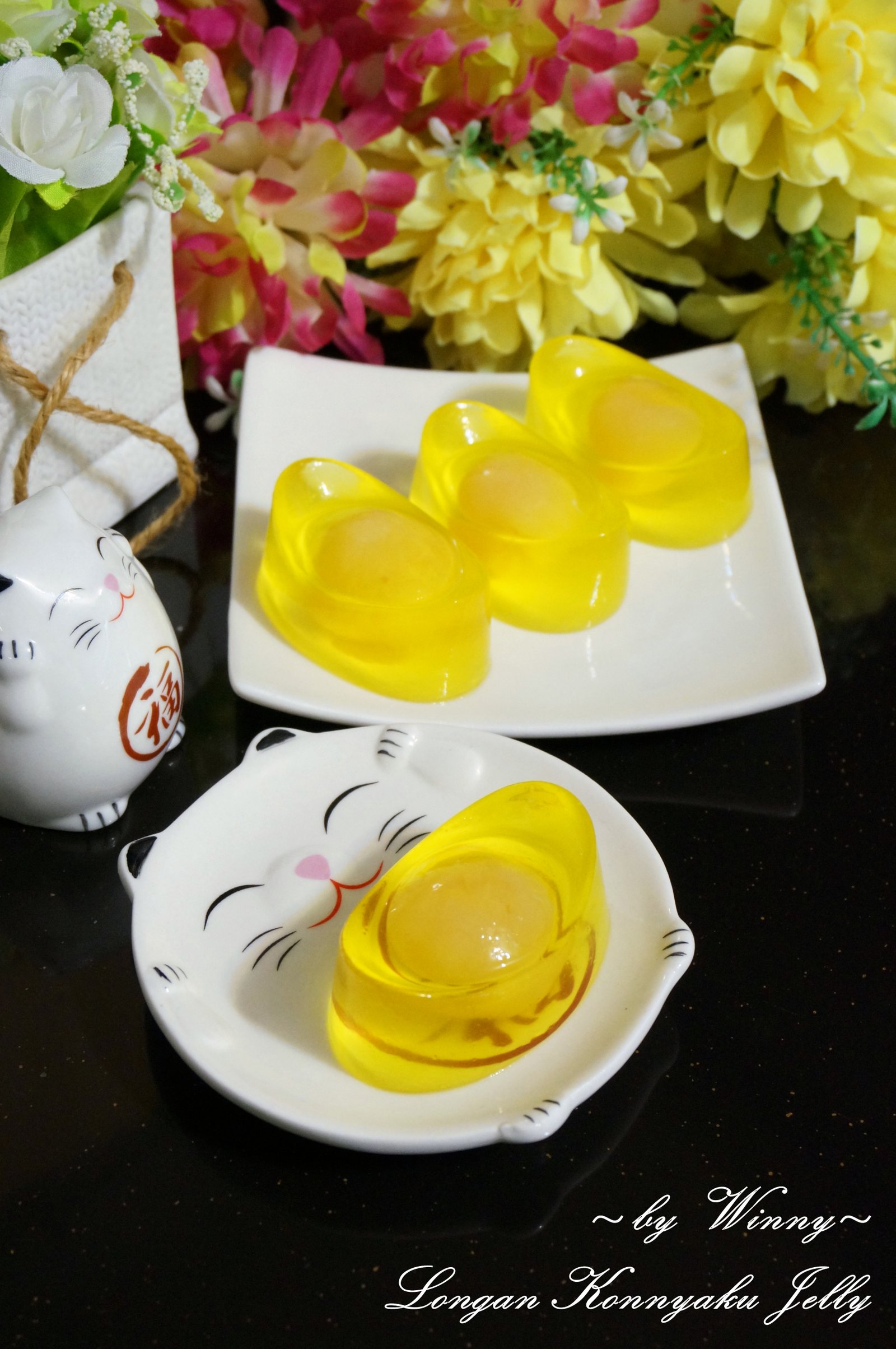 Longan Konnyaku Jelly